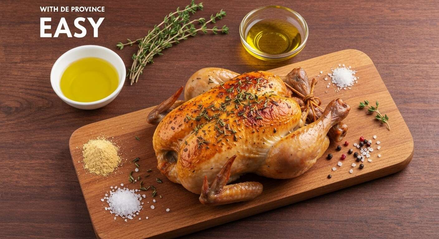 Poulet rôti aux herbes : recette savoureuse et facile