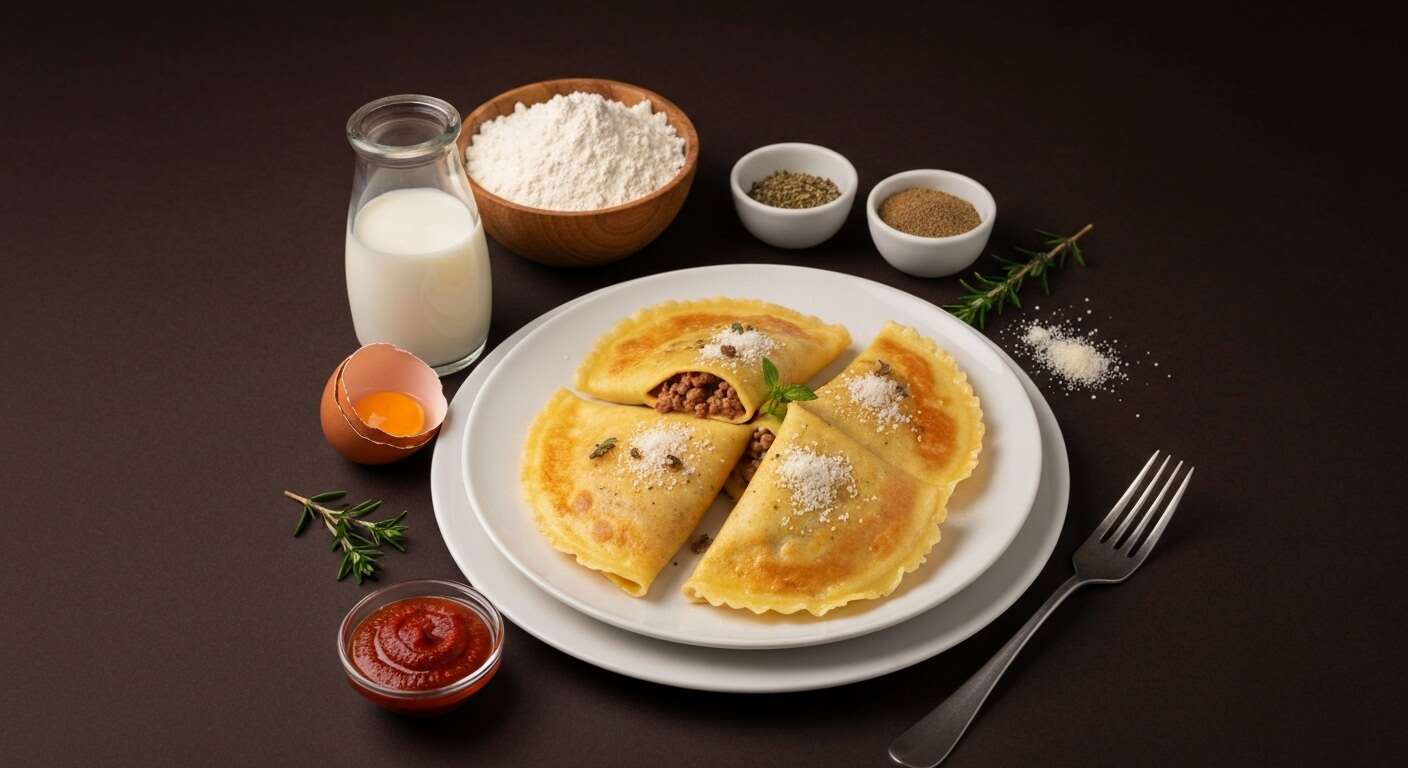 Crespelle à la viande : recette italienne savoureuse