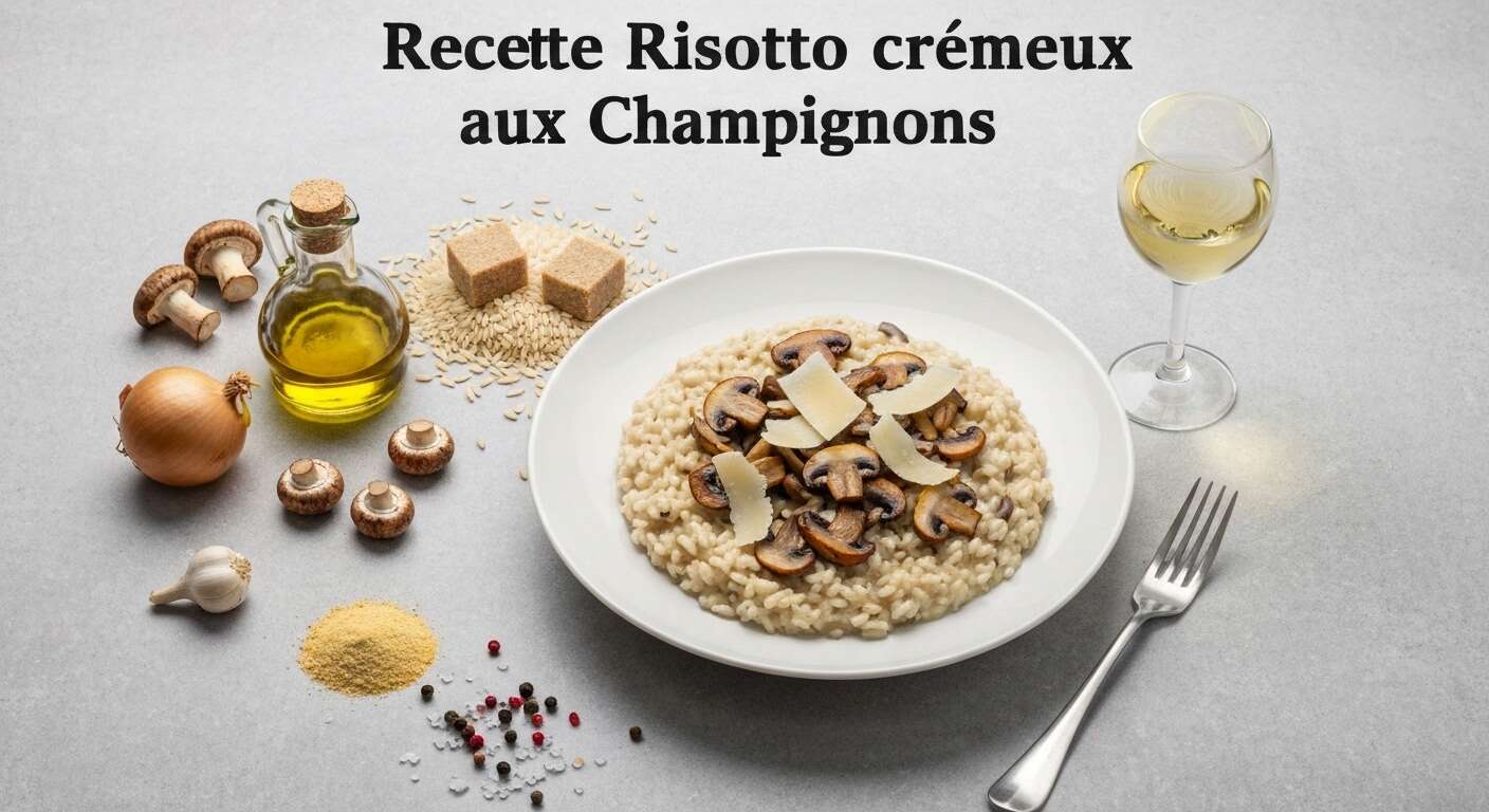 Recette Risotto Crémeux aux Champignons