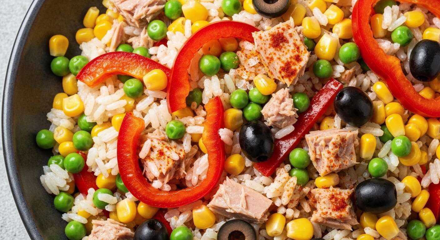 Salade de riz à la valencienne : recette savoureuse