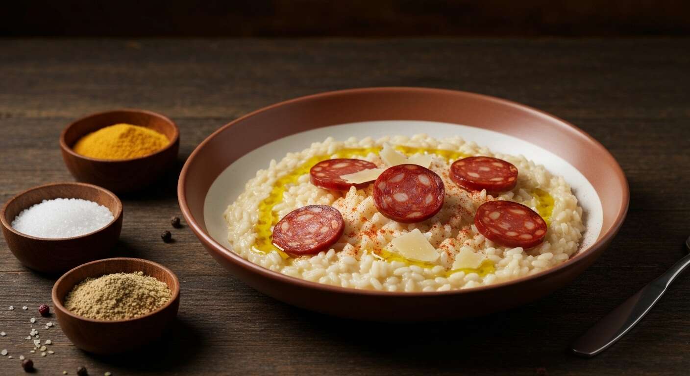 Risotto savoureux au chorizo : une recette simple et épicée
