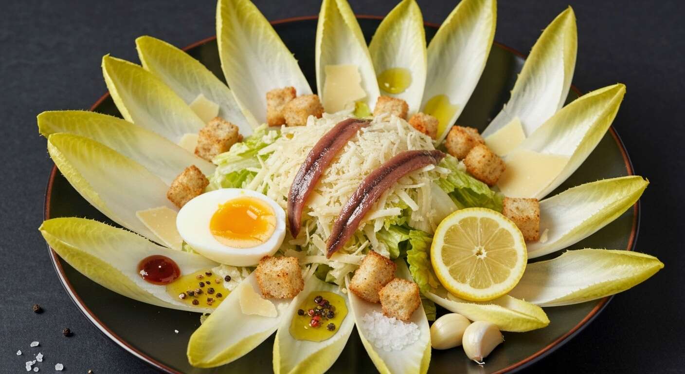 Salade César aux endives : une recette gourmande et originale
