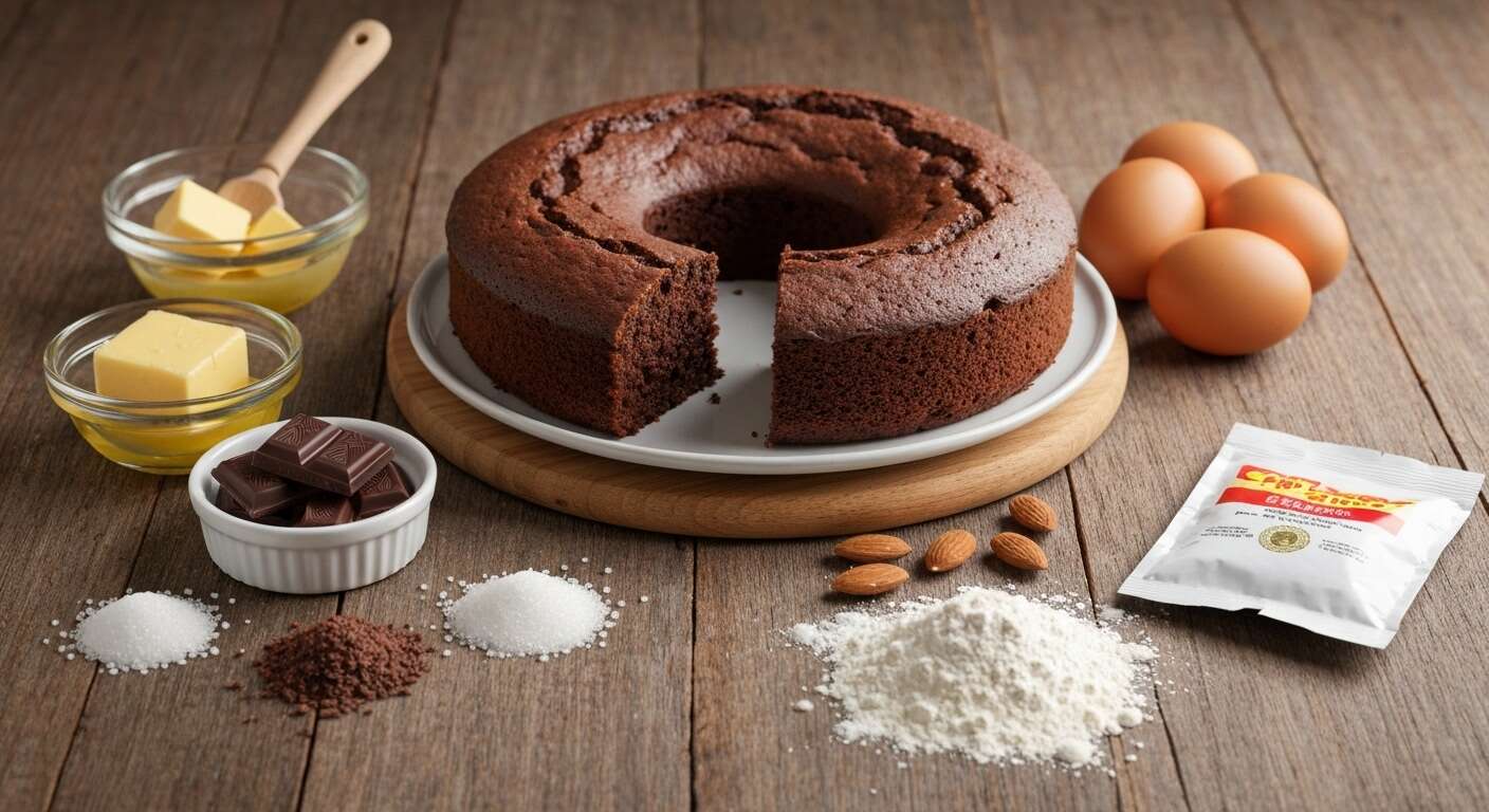 Gâteau moelleux chocolat amandes : recette facile et rapide