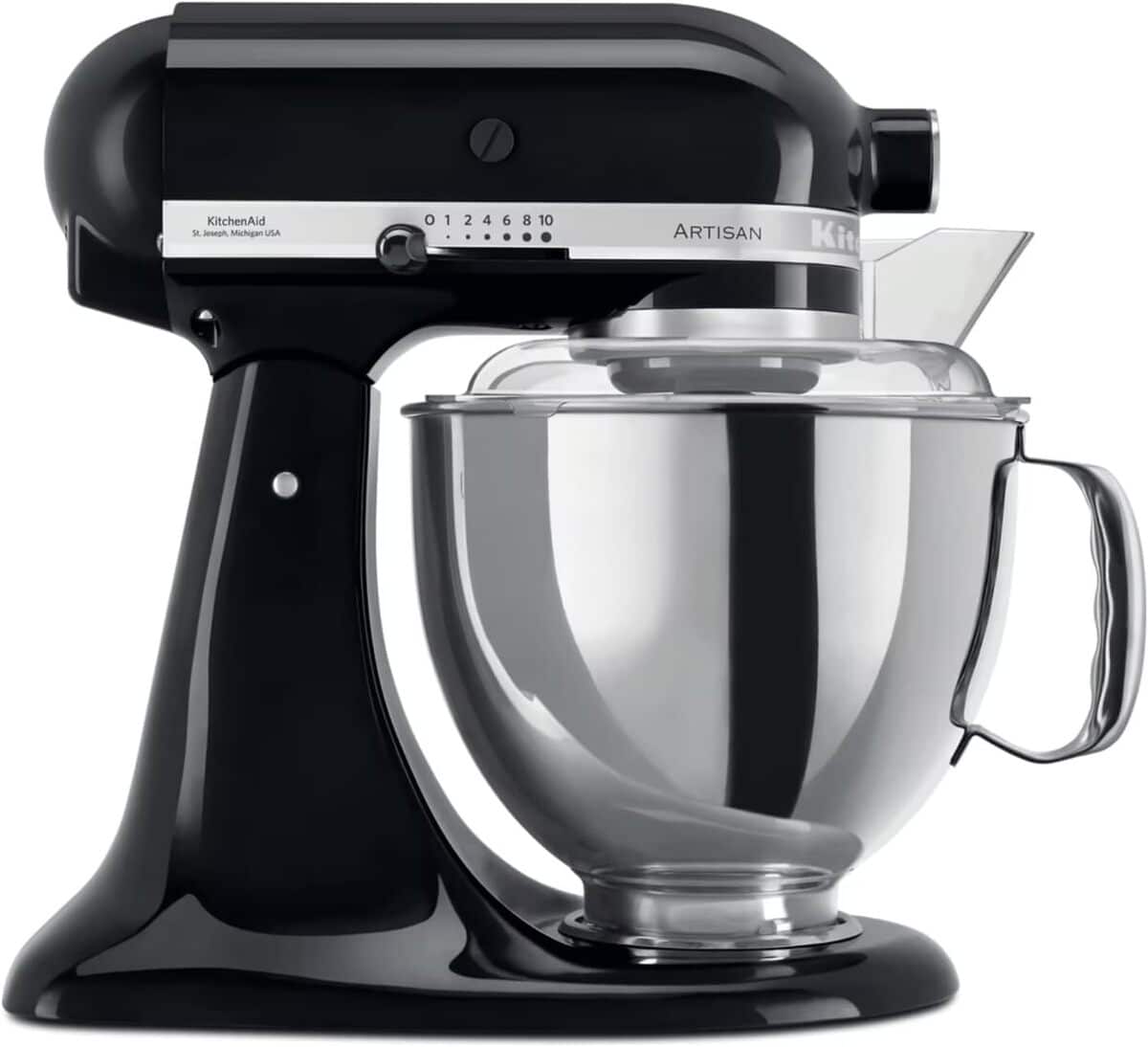 Test du robot pâtissier KitchenAid Artisan 4, 8 L noir onyx
