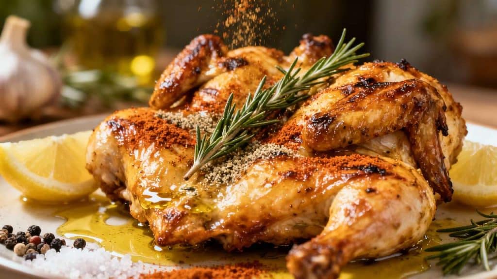 Poulet grillé en crapaudine : recette savoureuse et facile