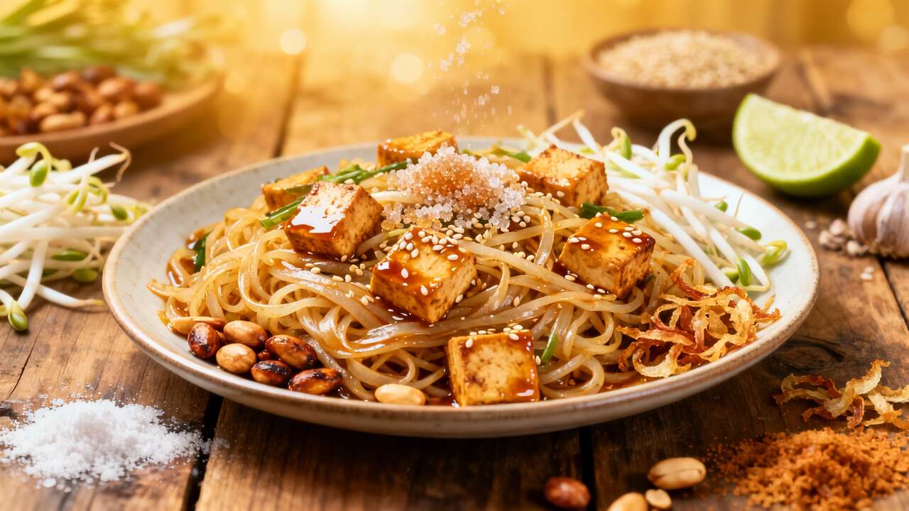 Pad Thaï végétarien : recette savoureuse et facile
