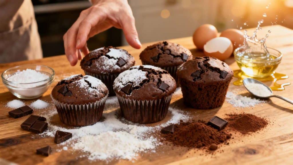 Recette de muffins au chocolat : moelleux et irrésistibles