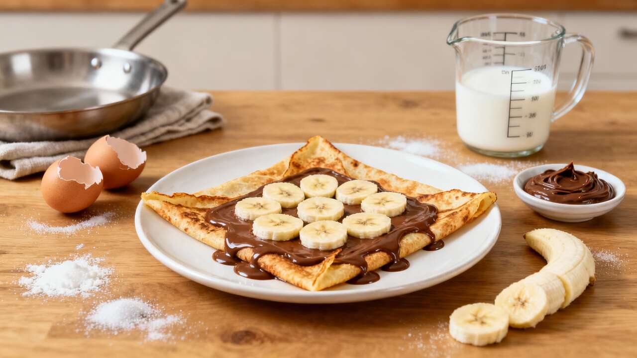 Crêpes Nutella et Banane : une délicieuse recette facile