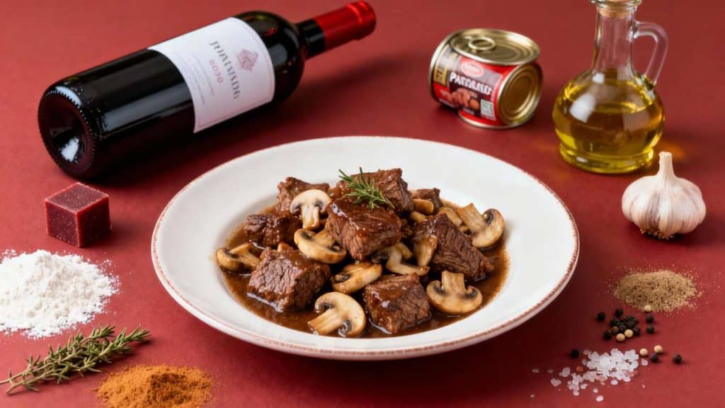Bœuf aux champignons par Marie-Christine : recette savoureuse