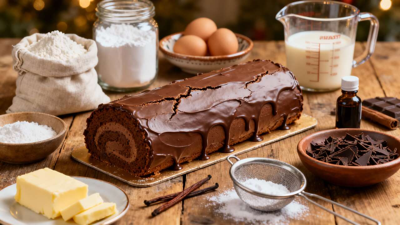 Bûche de Noël classique : recette de mes 15 ans