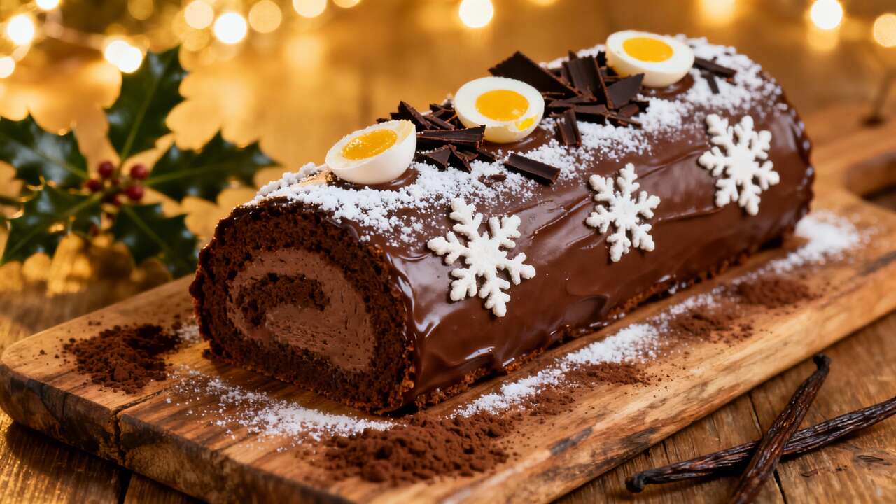 Bûche de Noël au rhum : recette festive et gourmande