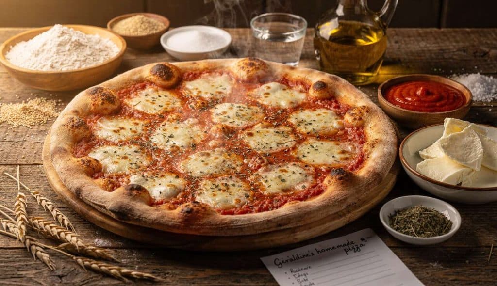 Recette facile de la pizza maison de Géraldine