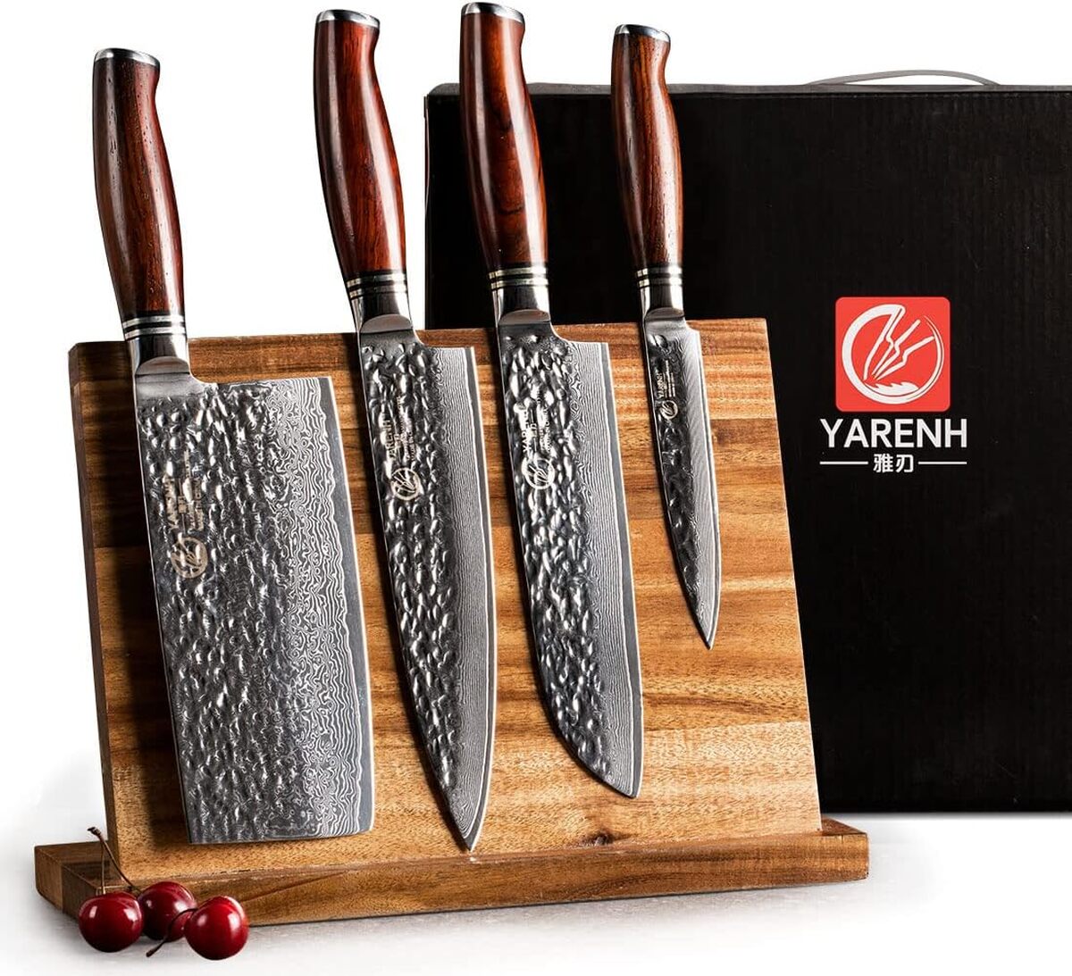 Test : couteaux de cuisine Yarenh en acier damas
