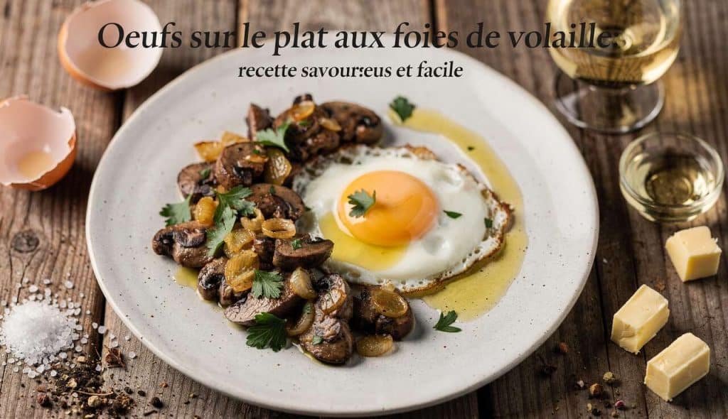 Oeufs sur le plat aux foies de volaille : recette savoureuse et facile