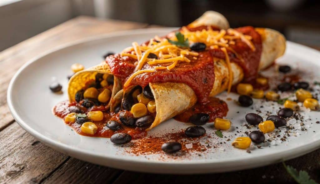 Enchiladas végétariennes savoureuses