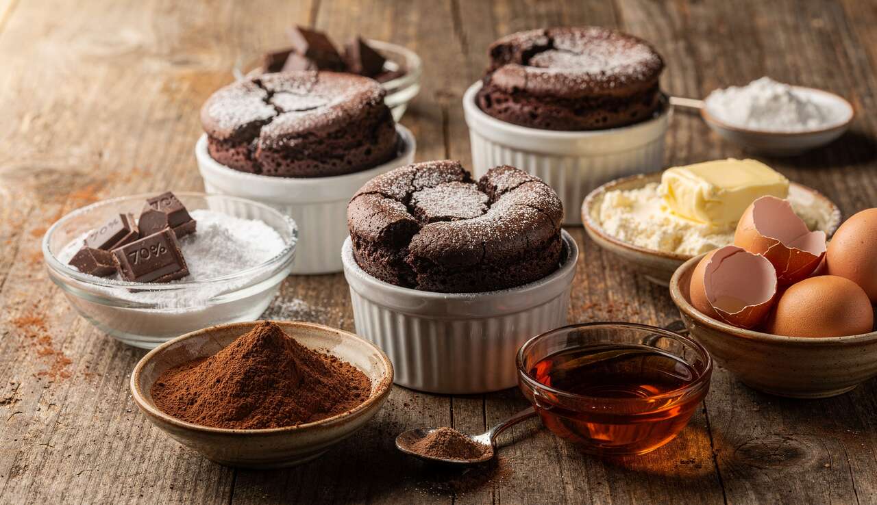 Petits soufflés au chocolat : recette irrésistible