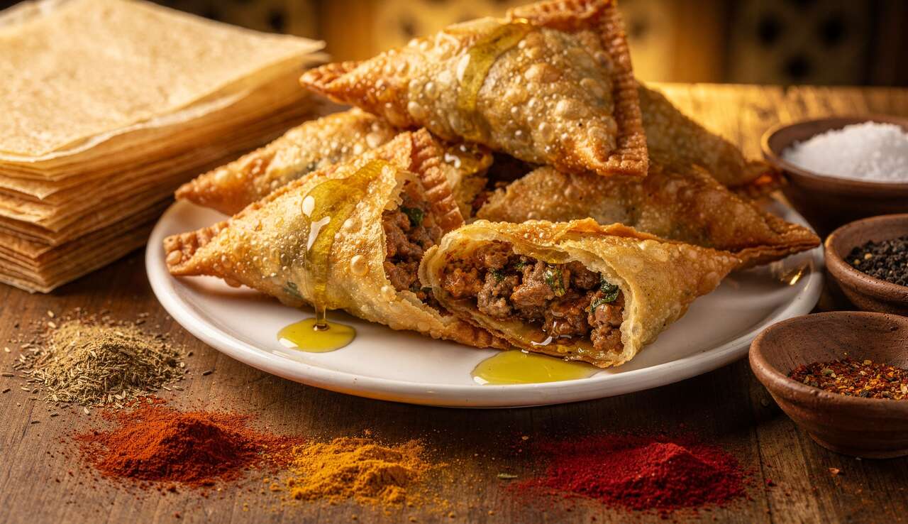 Briouates à la viande hachée : recette marocaine savoureuse