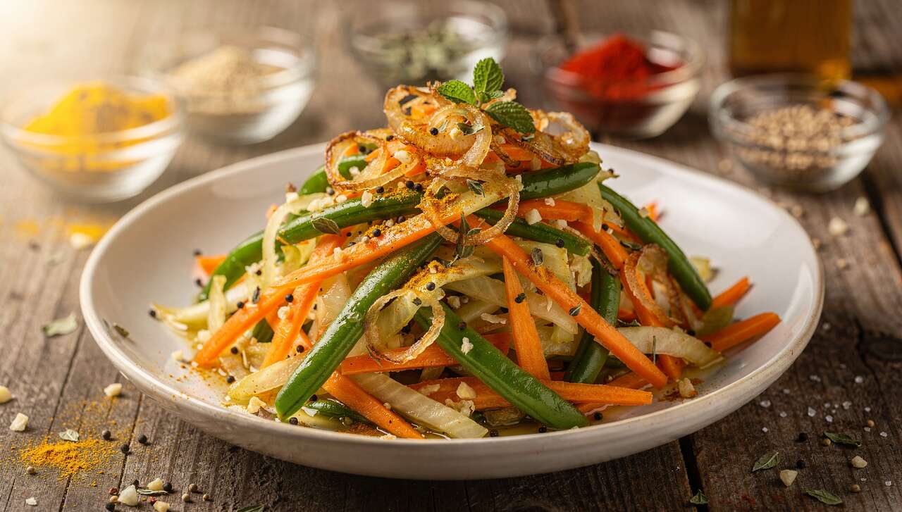 Recette d'achards de légumes au gingembre et à la menthe