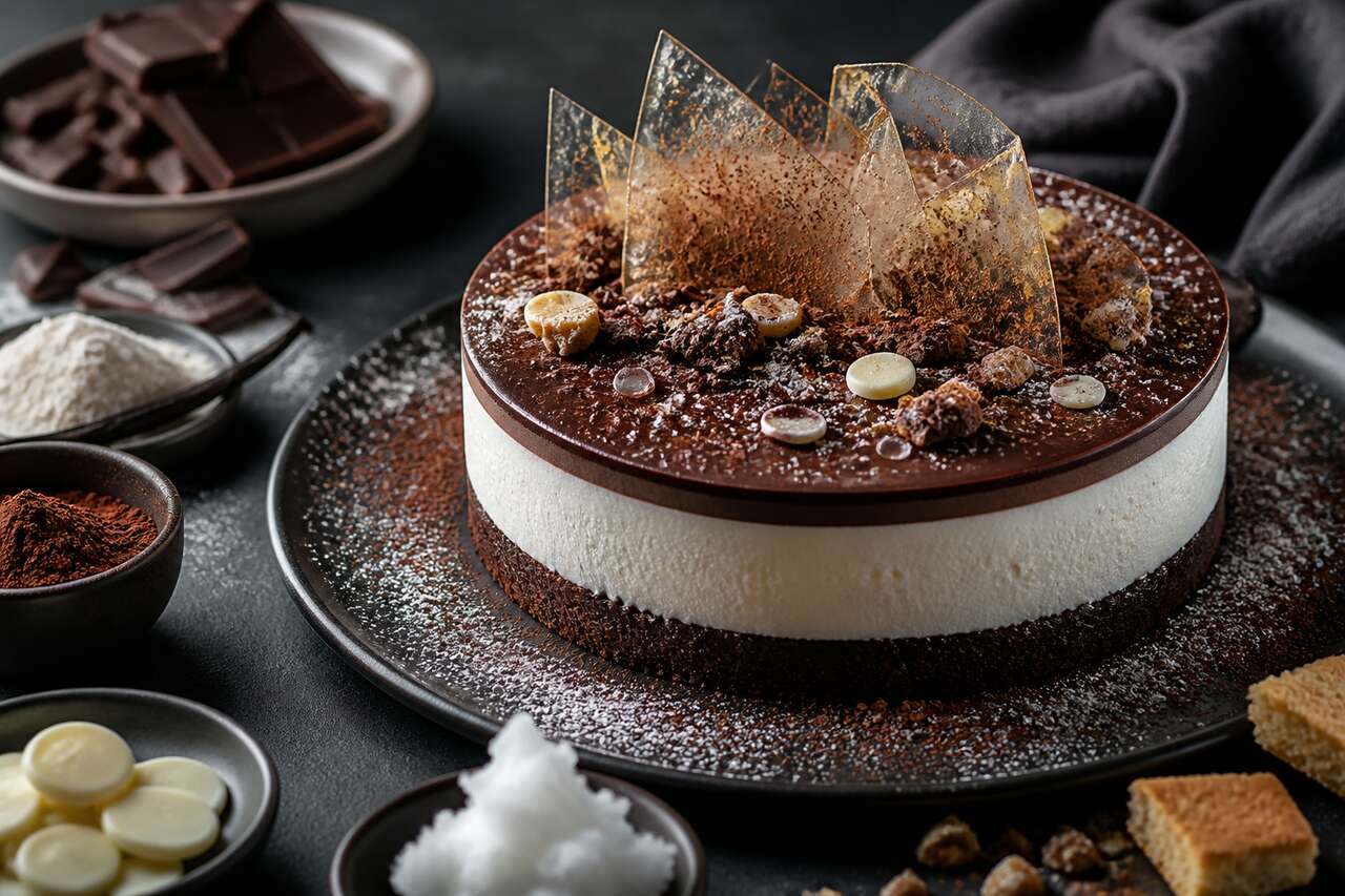 Recette d'entremets au fromage blanc et au chocolat