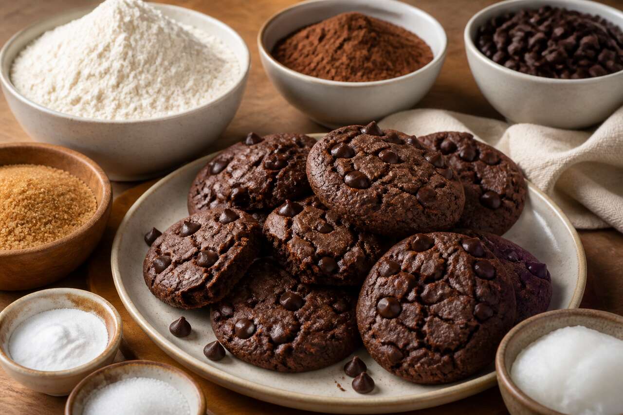 Recette de biscuits au chocolat et à la vergeoise brune