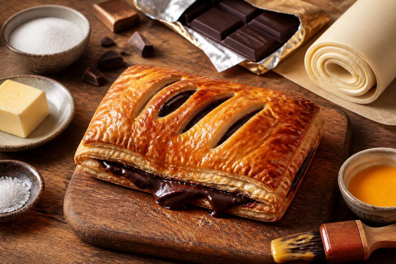 Recette facile de feuilleté au chocolat