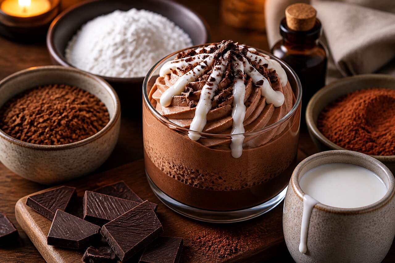 Recette de crème chocolat moka onctueuse et gourmande