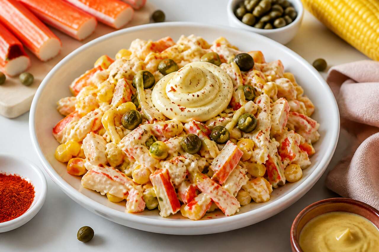 Recette facile de surimi en salade