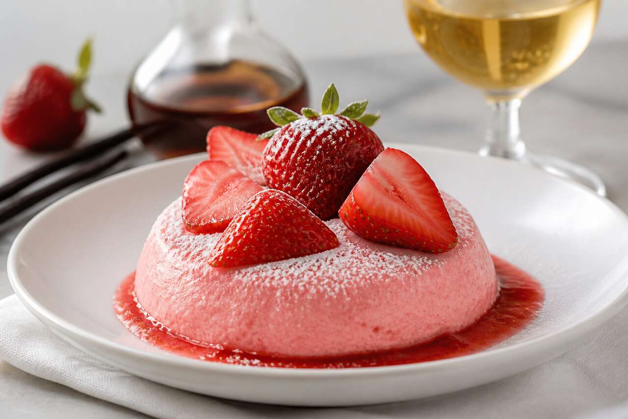 Recette de sabayon aux fraises