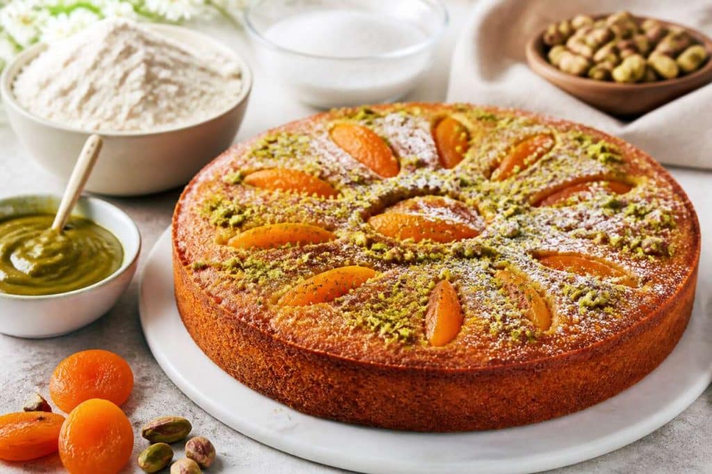 Recette de moelleux aux pistaches et abricots