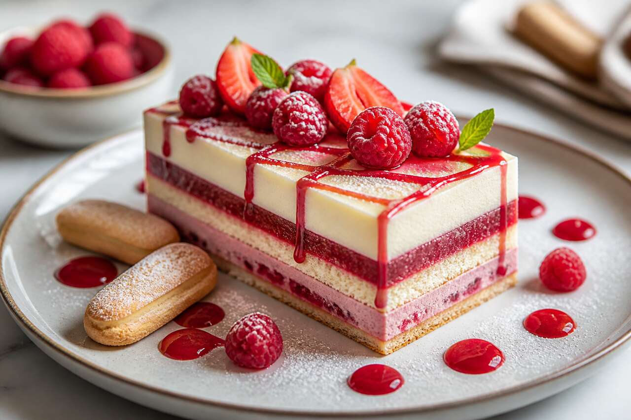 Recette d'entremets vanille et fruits rouges