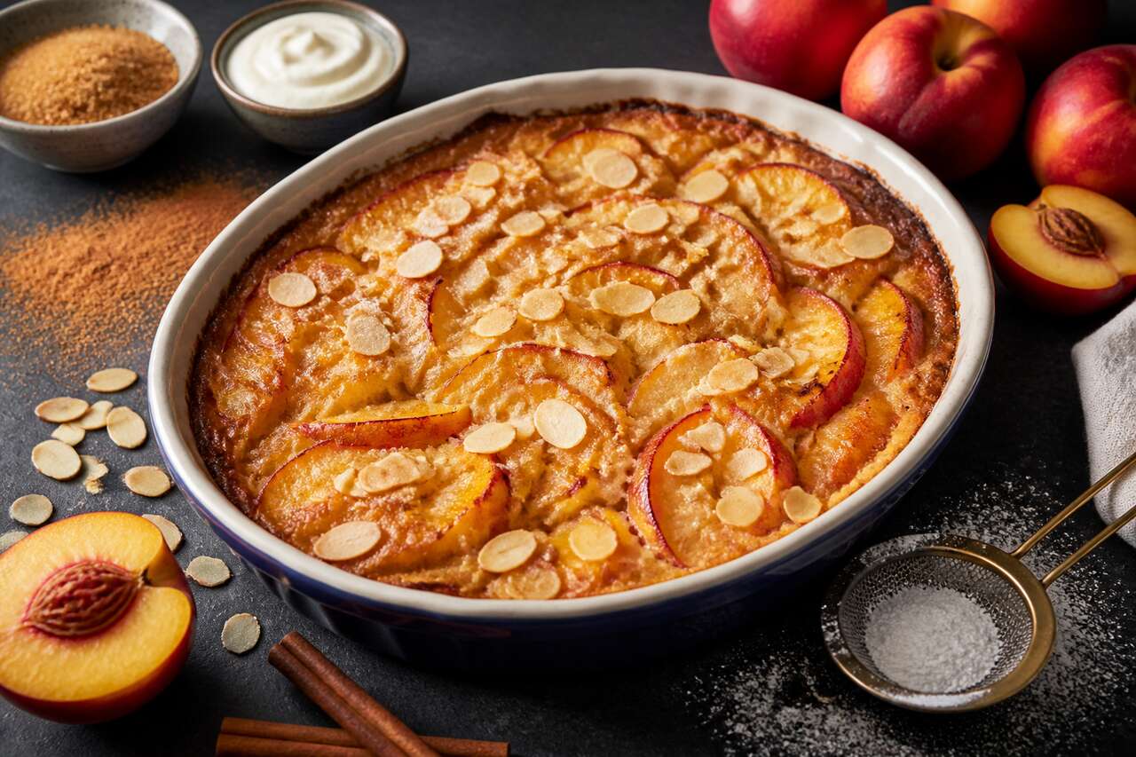 Recette facile de gratin de nectarines