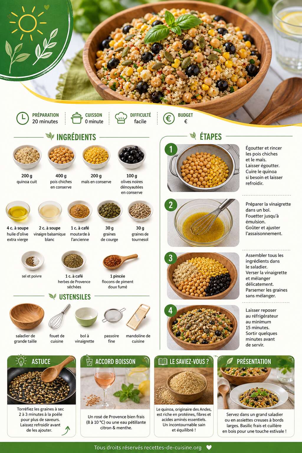 Fiche recette Recette de salade de l'&eacute;t&eacute; : fra&icirc;che, color&eacute;e et facile &agrave; pr&eacute;parer