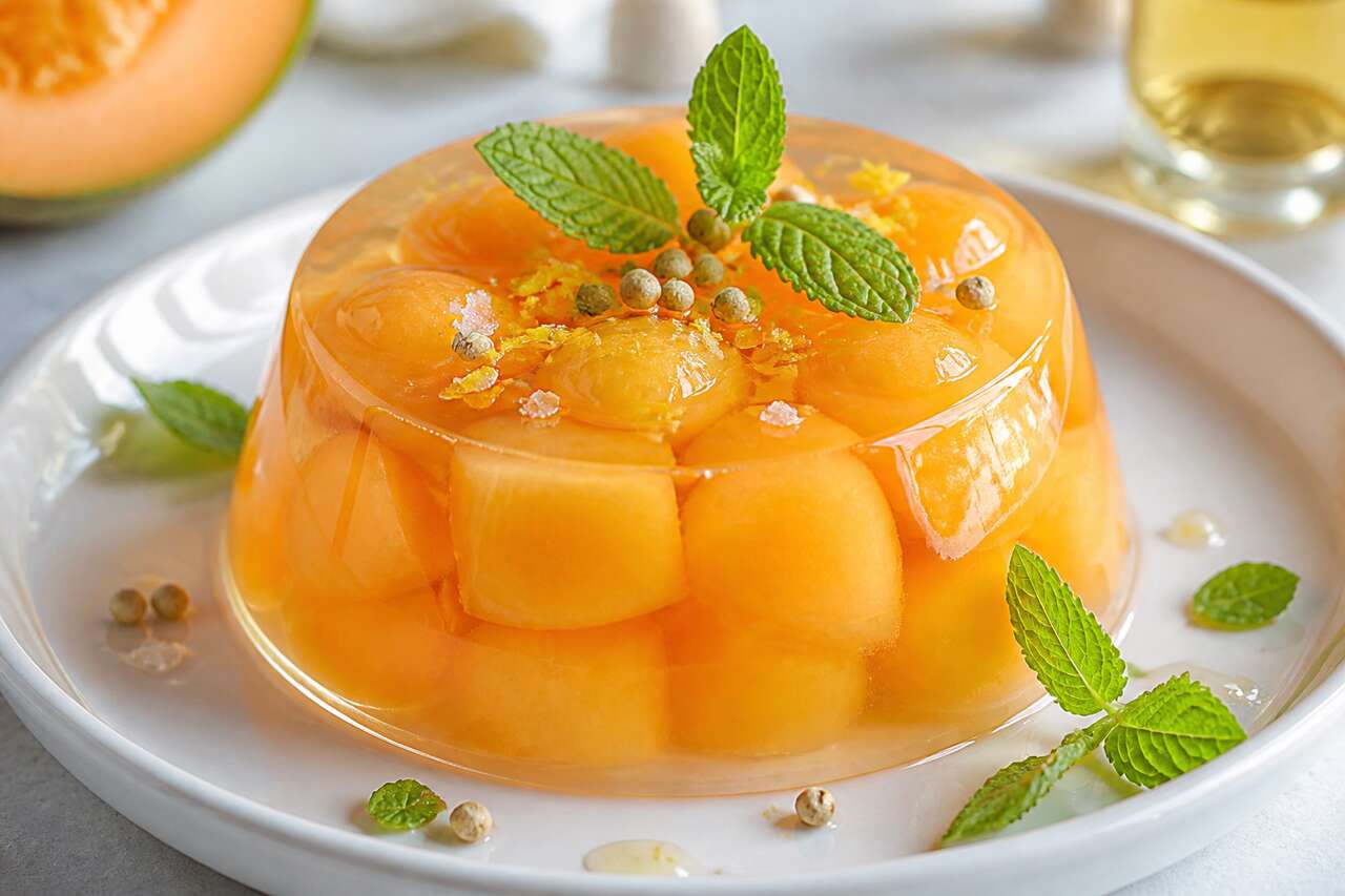 Recette de melon en gelée de Sauternes