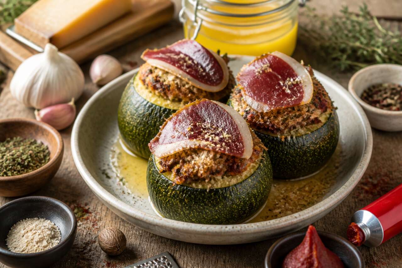 Recette des courgettes farcies à la gasconne