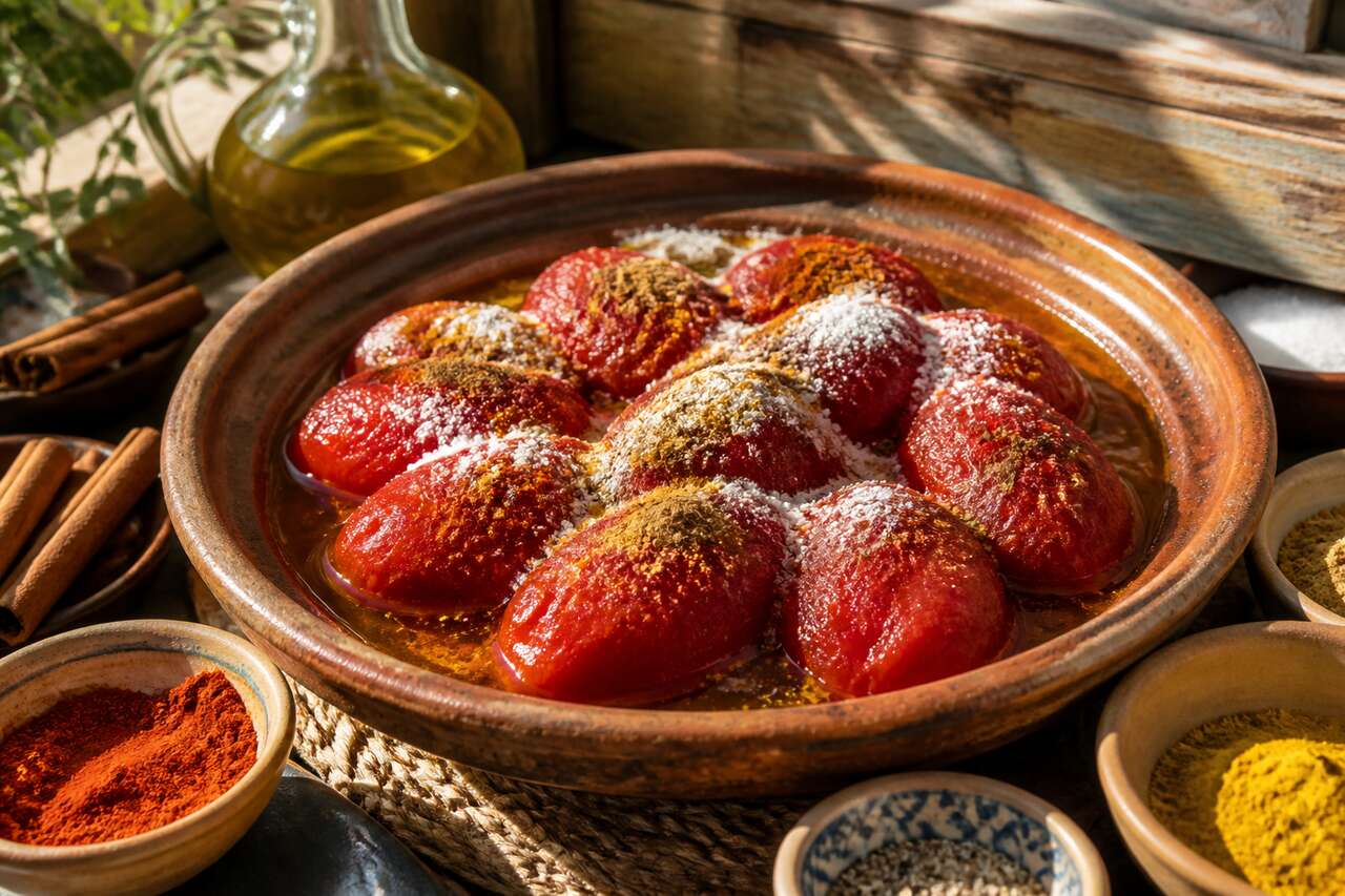 Recette de tomates confites à la marocaine