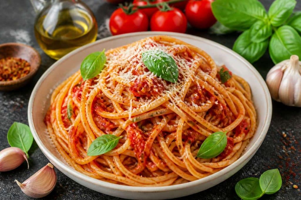 Recette facile de spaghetti aux tomates fraîches