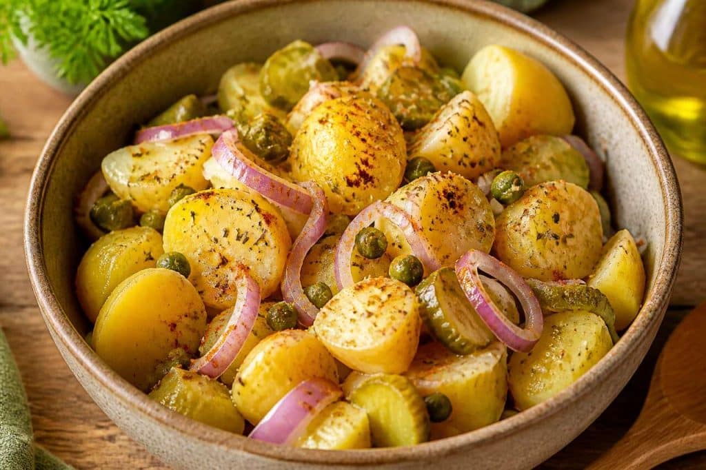Recette de salade méli-mélo de pommes de terre