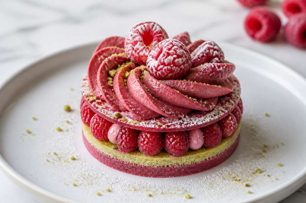 Recette de la framboise de Christophe Adam