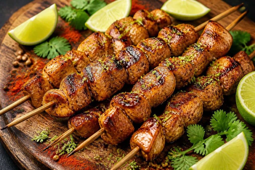 Recette de brochettes de dinde au citron vert