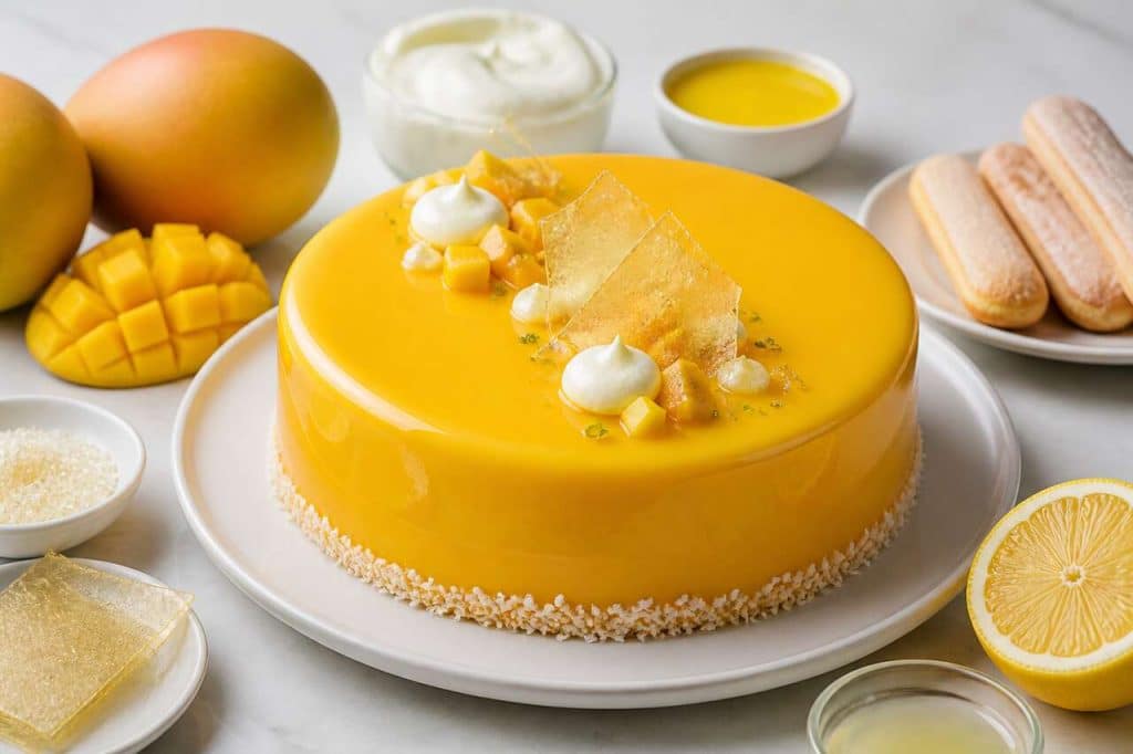 Recette d'entremets à la mangue