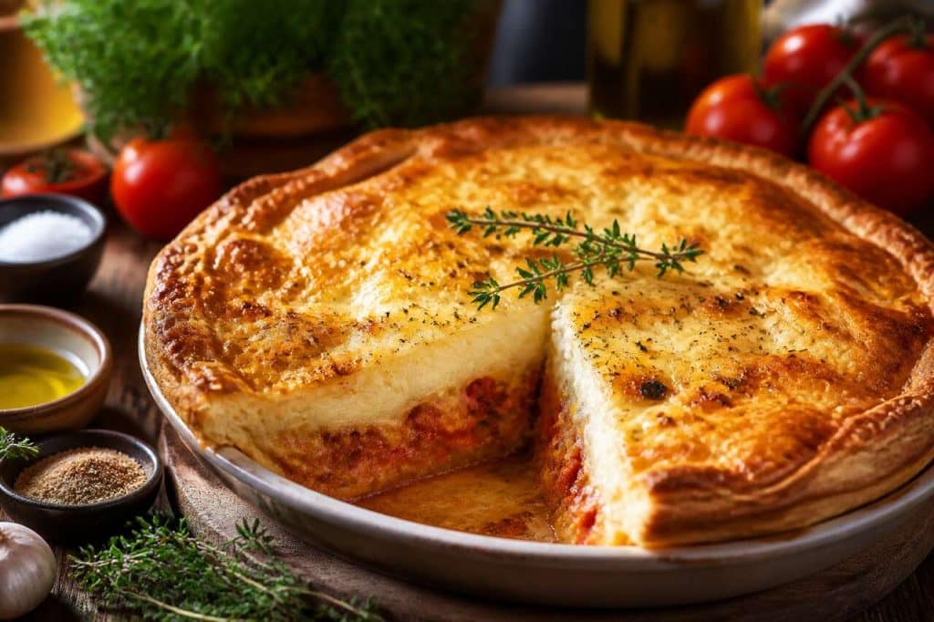 Recette de tourte parmentière aux tomates
