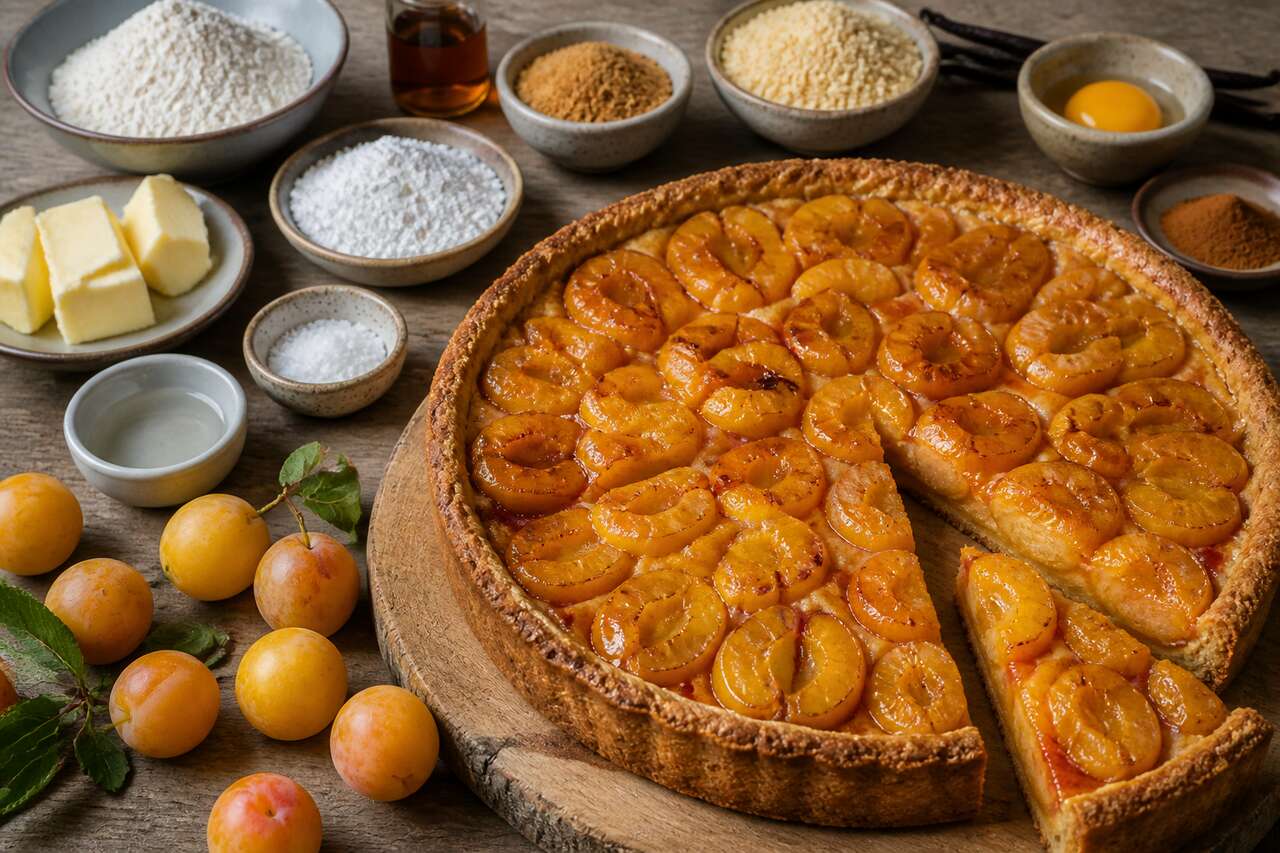 Recette de tarte rustique aux mirabelles