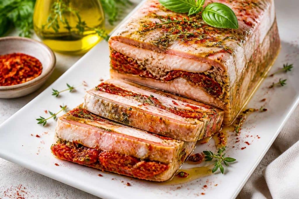 Recette de terrine de rougets et tomates confites