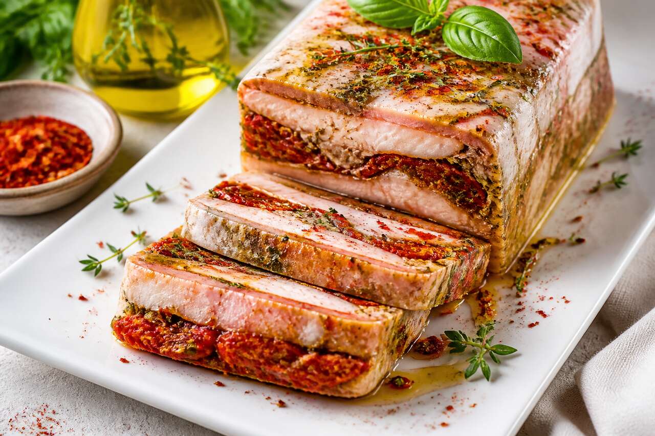 Recette de terrine de rougets et tomates confites
