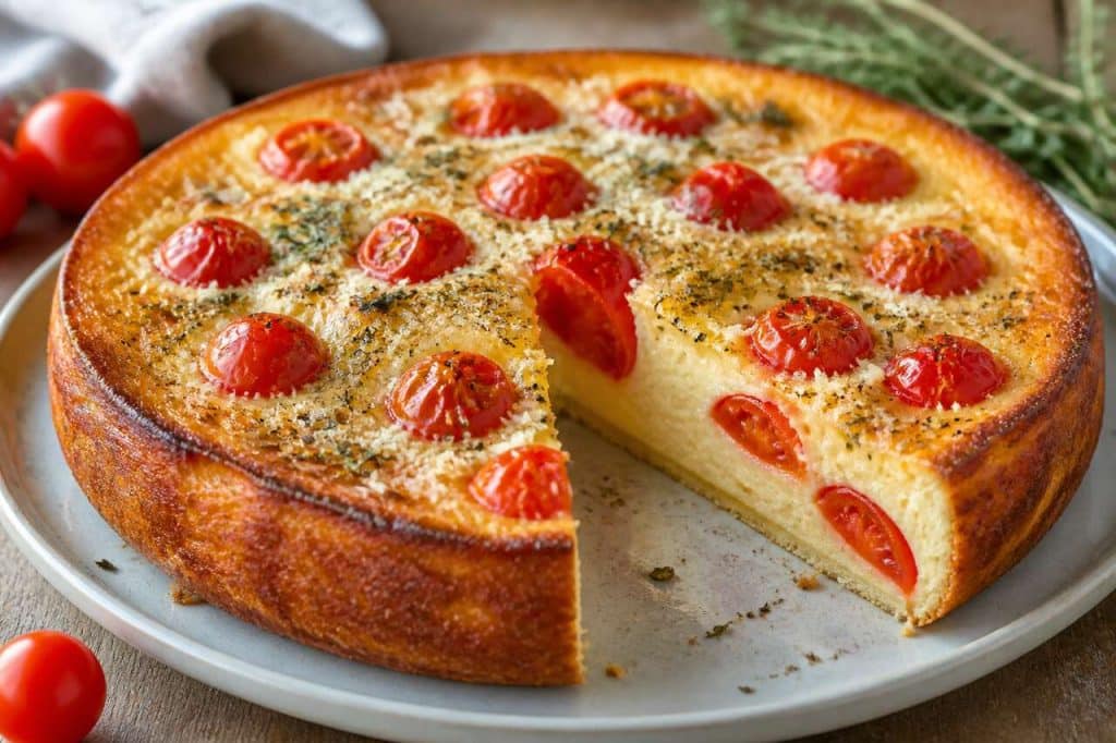 Recette facile de flan aux tomates cerises