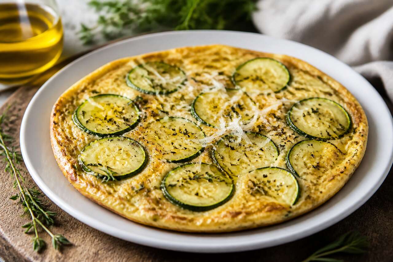 Recette facile d'omelette à la courgette