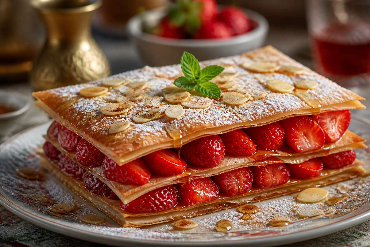 Recette de pastilla aux fraises : un dessert croustillant et gourmand