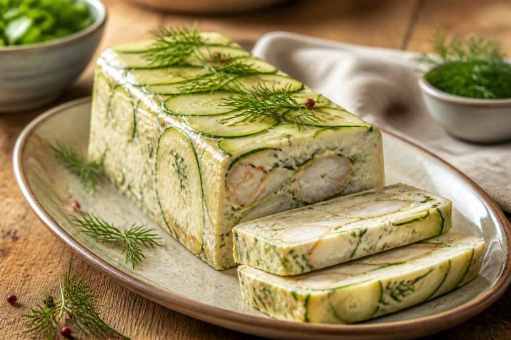 Recette de terrine de lotte aux courgettes