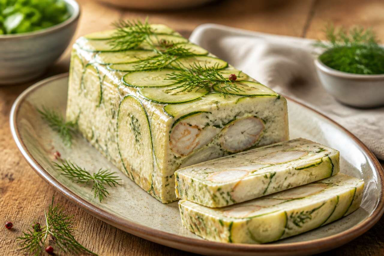 Recette de terrine de lotte aux courgettes
