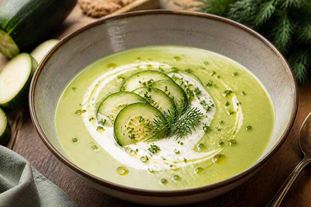 Recette du velouté de courgettes au Boursin de Thierry